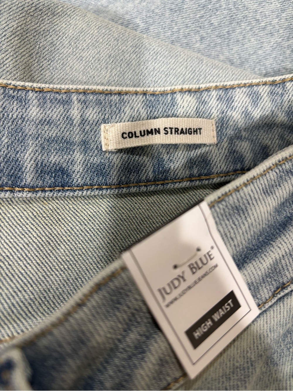 Judy Blue Light Wash Wide Leg Jeans - Picture 2 of 7
